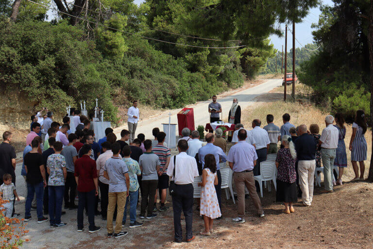 Αγιασμός της νέας έκτασης της κατασκήνωσης